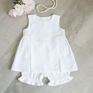 Strasburg White Dress  & Bloomer Embroidery Heirloom PERFECT LIKE NEW CONDITION